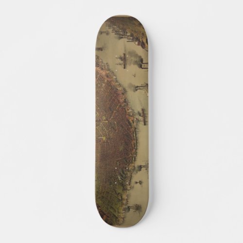 The City of New Orleans Louisiana from 1885 Skateboard