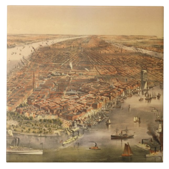 The City of New York, 18 Ceramic Tile (Front)