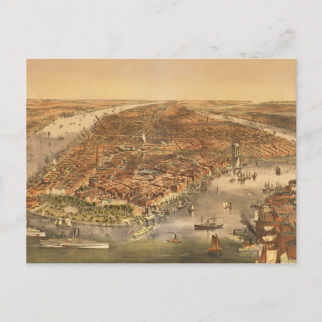 The City of New York, 18 Postcard (Front)