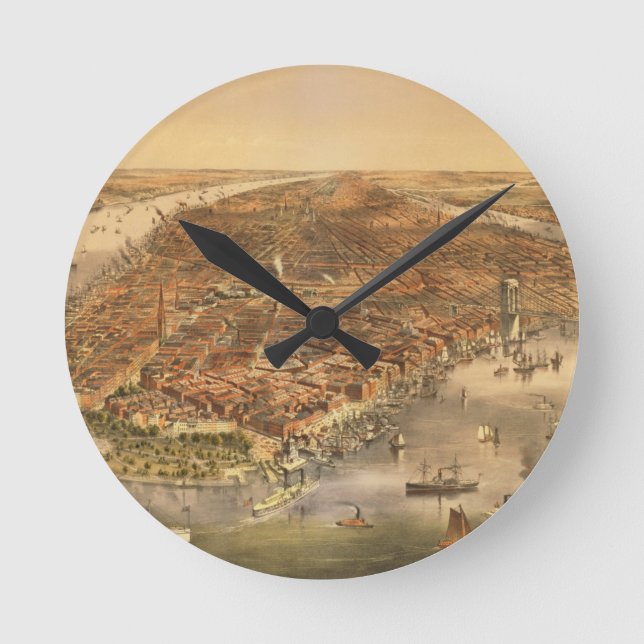 The City of New York, 18 Round Clock (Front)