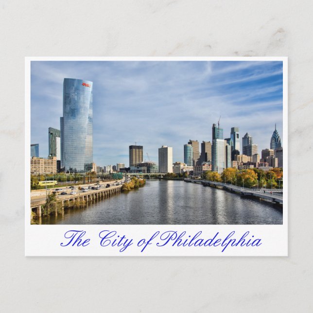 The city of Philadelphia Postcard (Front)