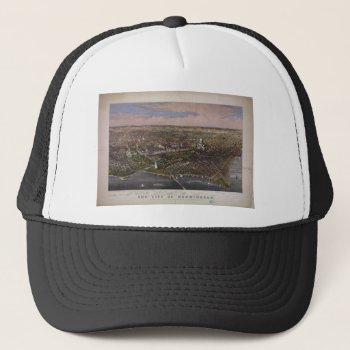 The City Of Washington D.c. From 1880 Trucker Hat by EnhancedImages at Zazzle
