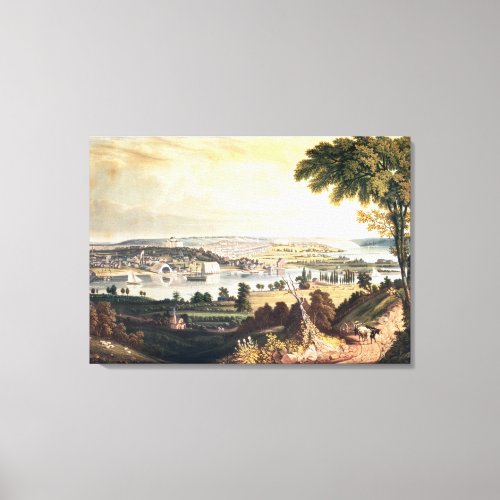 The City of Washington from beyond the Navy Canvas Print