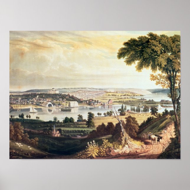 The City of Washington from beyond the Navy Poster (Front)