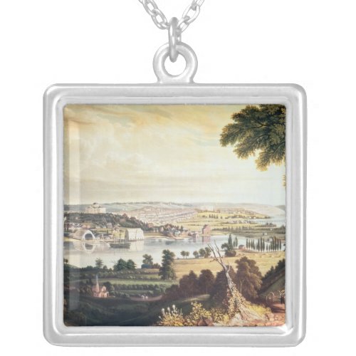 The City of Washington from beyond the Navy Silver Plated Necklace