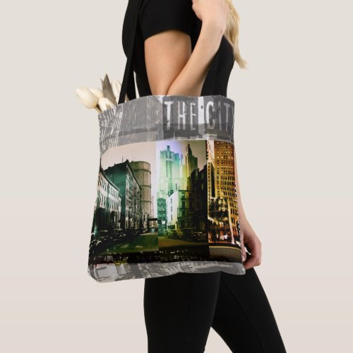 THE CITY Postcard Posted Tote