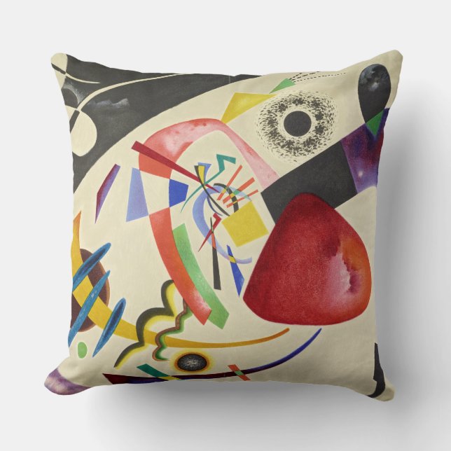 The City, Red Spot II, 1921 by Wassily Kandinsky Throw Pillow (Front)