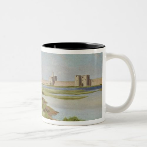 The City Walls of Aigues_Mortes 1867 Two_Tone Coffee Mug