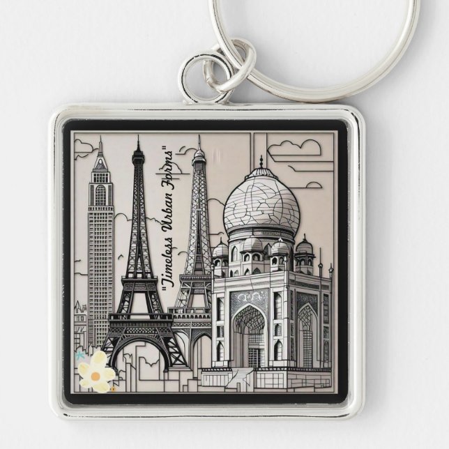"The City's Canvas" Keychain (Front)