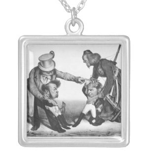 The Civil War in Portugal Silver Plated Necklace