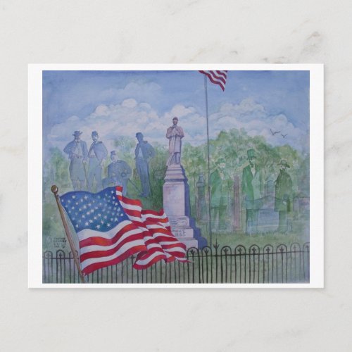 The Civil War Monument in Wilton Iowa Postcard