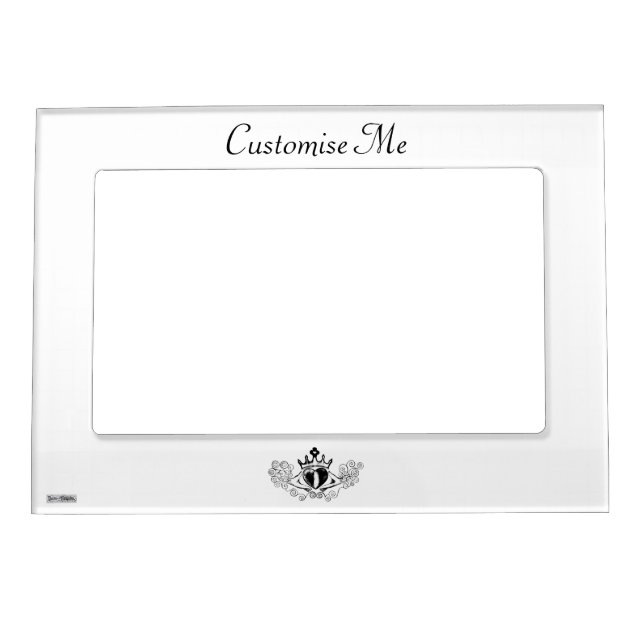 The Claddagh (Black) Magnetic Picture Frame (Front)