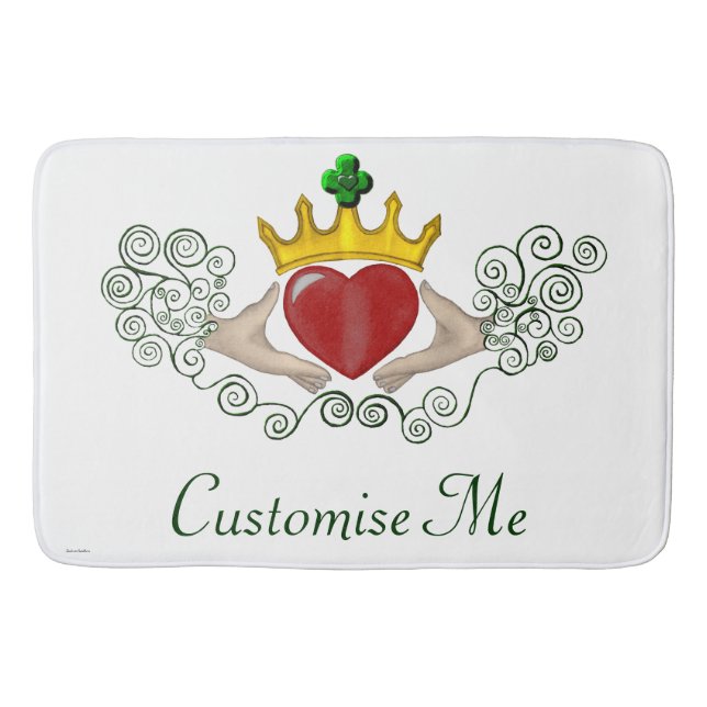 The Claddagh (Full Colour) Bathroom Mat (Front)