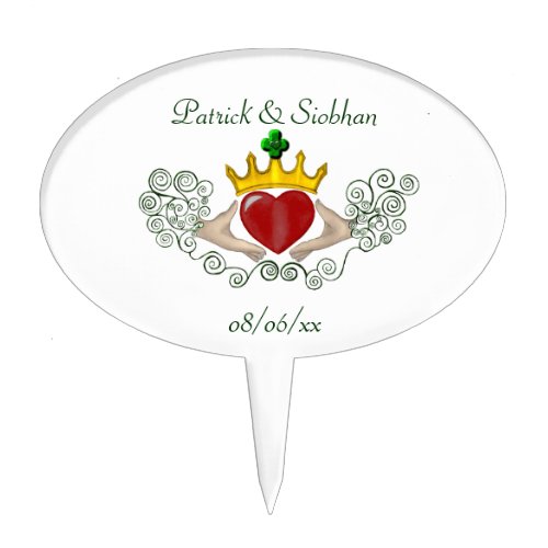 The Claddagh Full Colour Cake Topper