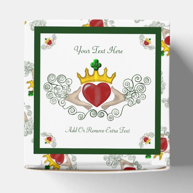 The Claddagh (Full Colour) Favor Boxes (Top)
