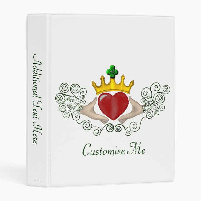 The Claddagh (Full Colour) Mini Binder (Front/Spine)