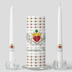 The Claddagh (Full Colour) Unity Candle Set
