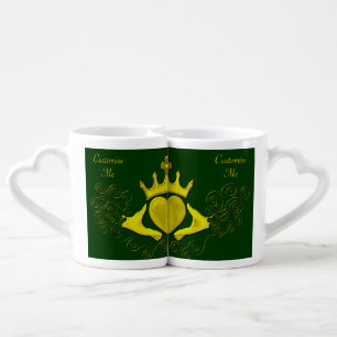 The Claddagh (Gold) Coffee Mug Set