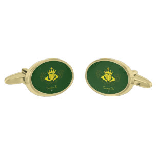 The Claddagh (Gold) Gold Cufflinks