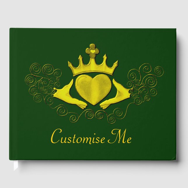 The Claddagh (Gold) Guest Book (Front)