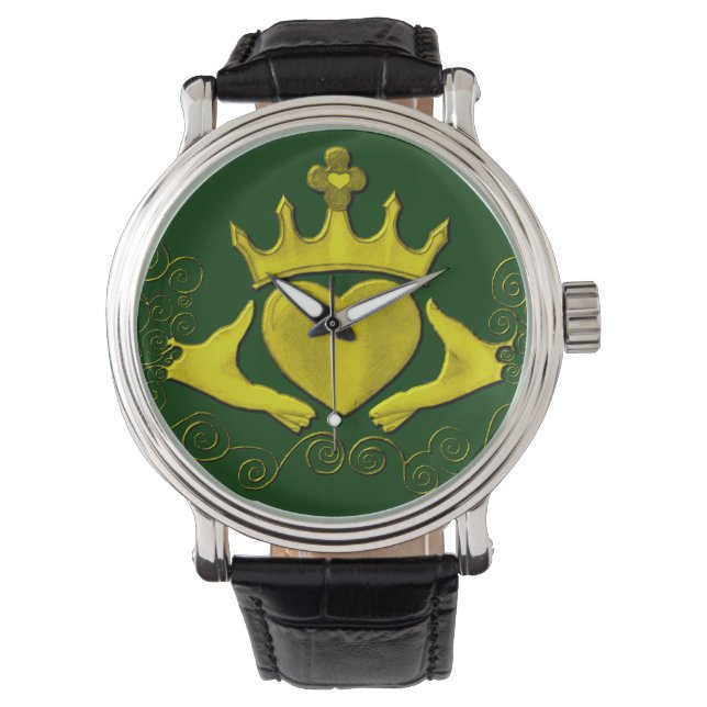 The Claddagh (Gold) Watch (Front)