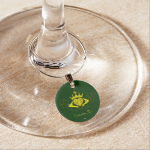 The Claddagh (Gold) Wine Charm