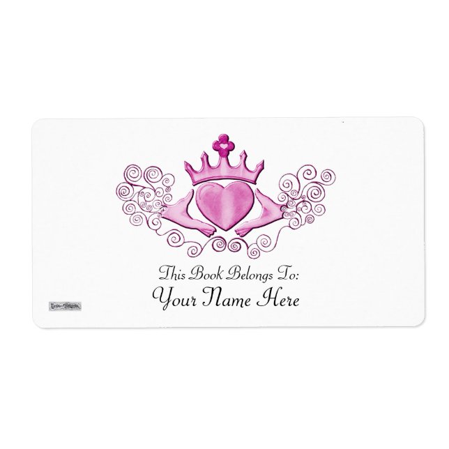 The Claddagh (Pink) Label (Front)