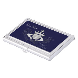 The Claddagh (Silver) Business Card Holder