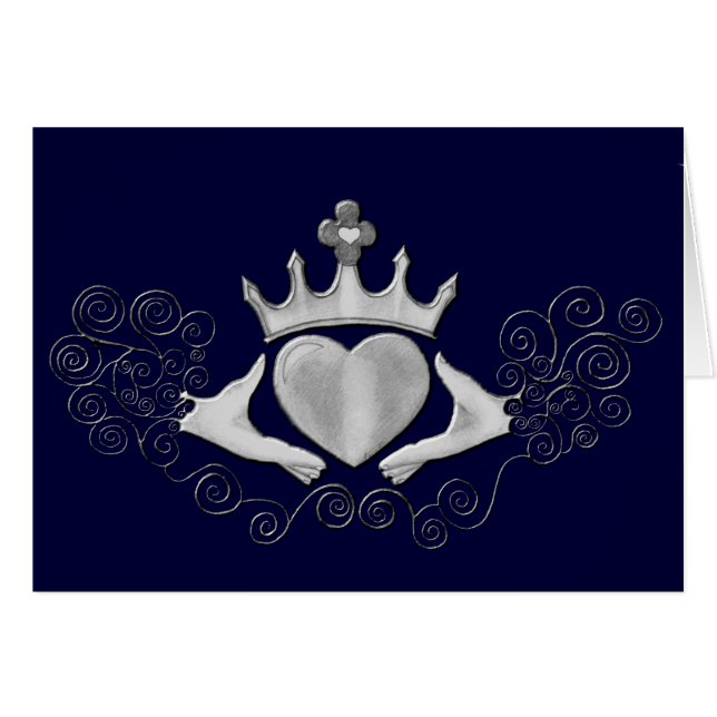 The Claddagh (Silver) Cards (Front Horizontal)