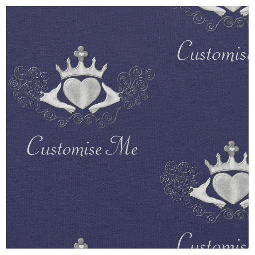 The Claddagh (Silver) Fabric