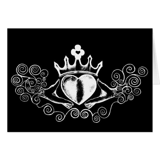 The Claddagh (White) Cards (Front Horizontal)