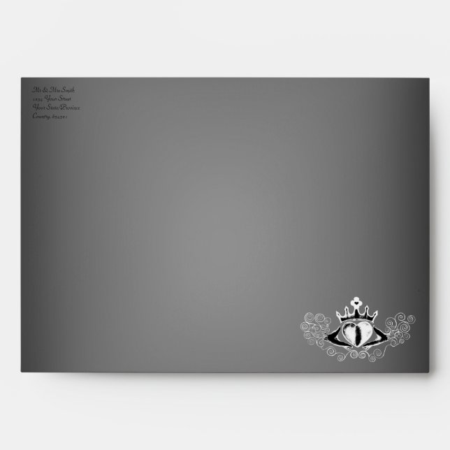 The Claddagh (White) Envelope (Front)
