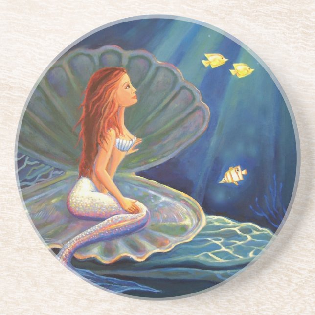 The Clamshell Mermaid - Coaster (Front)