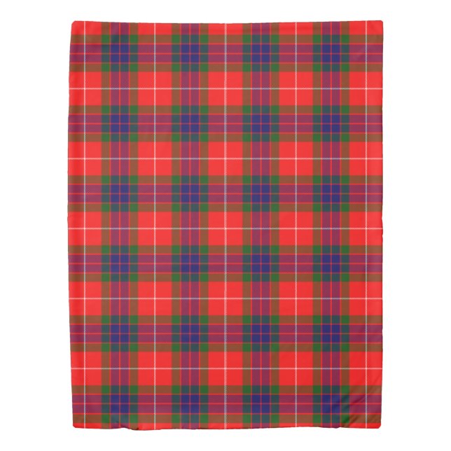 The Clan Abernethy Tartan Plaid Pattern Duvet Cover (Front)