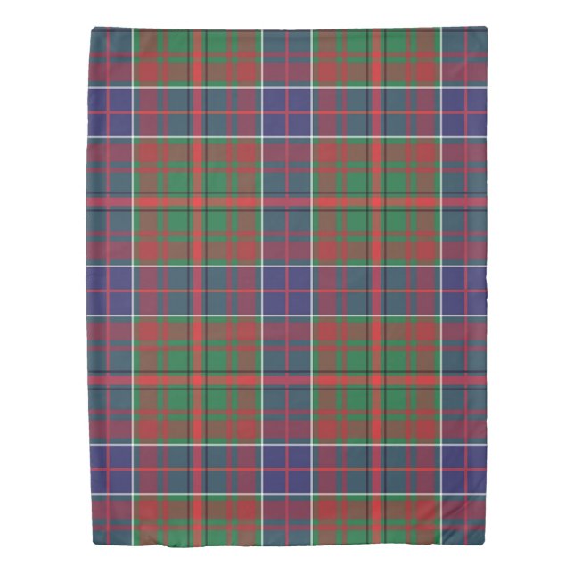 The Clan Adam Ancient Tartan Plaid Patt Duvet Cover (Front)