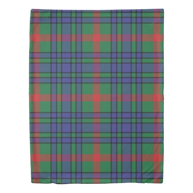 The Clan Aiton Ancient Tartan Plaid Pat Duvet Cover (Front)