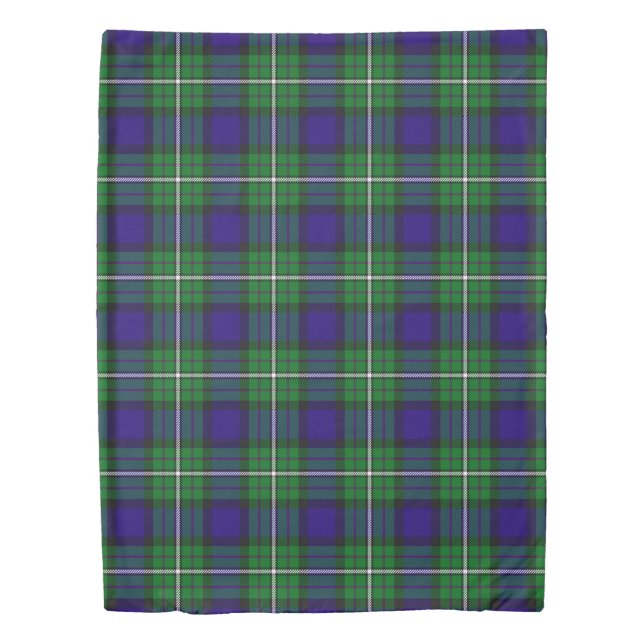The Clan Alexander Tartan Plaid Pattern Duvet Cover (Front)