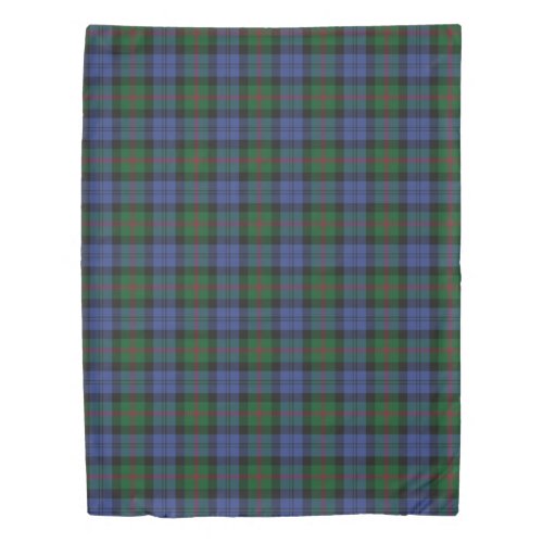 The Clan Baird Modern Tartan Plaid Duvet Cover