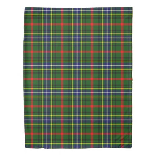 The Clan Bisset Tartan Plaid Duvet Cover