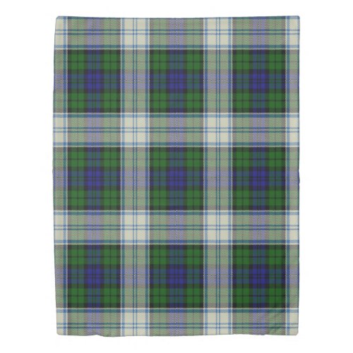 The Clan Blackwatch Modern Tartan Plaid Duvet Cover