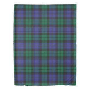 The Clan Blackwatch Tartan Plaid Duvet Cover