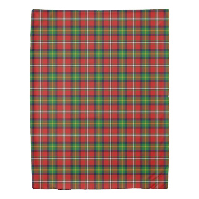 The Clan Boyd Tartan Plaid Duvet Cover (Front)