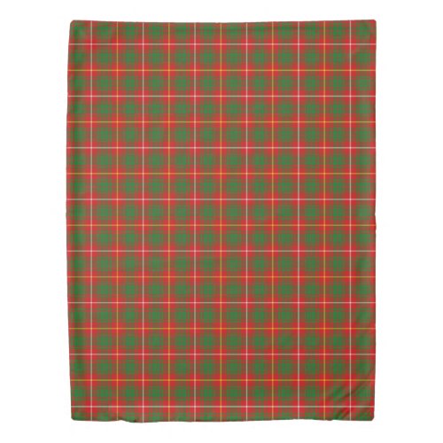 The Clan Bruce Modern Tartan Plaid Duvet Cover