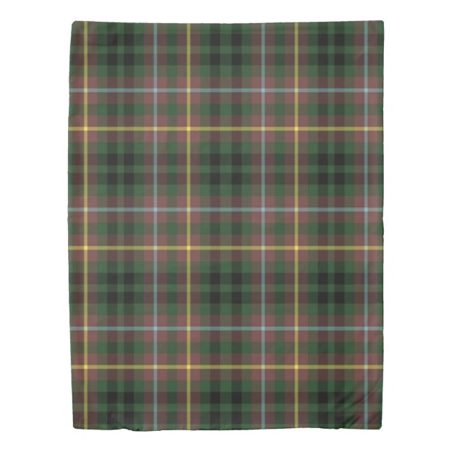 The Clan Buchanan Hunting Tartan Plaid Duvet Cover (Front)