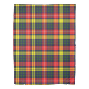 The Clan Buchanan Modern Tartan Plaid Duvet Cover