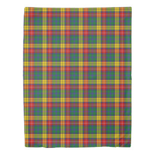 The Clan Buchanan Tartan Plaid Duvet Cover