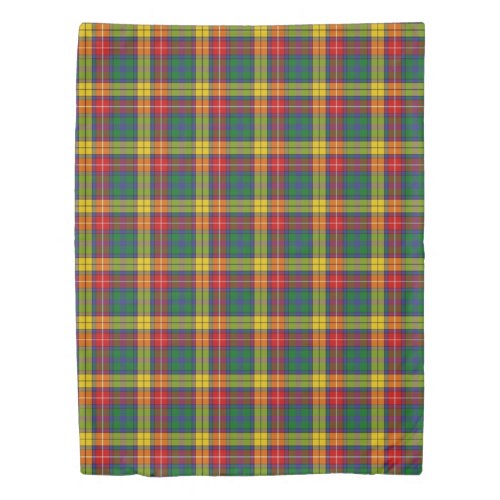 The Clan Buchanan Tartan Plaid Duvet Cover