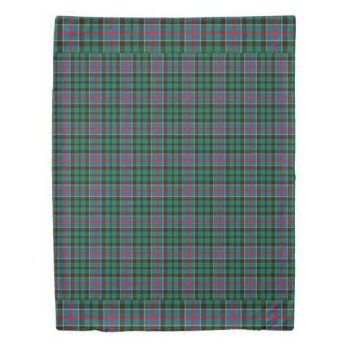 The Clan Byres Tartan Plaid Duvet Cover