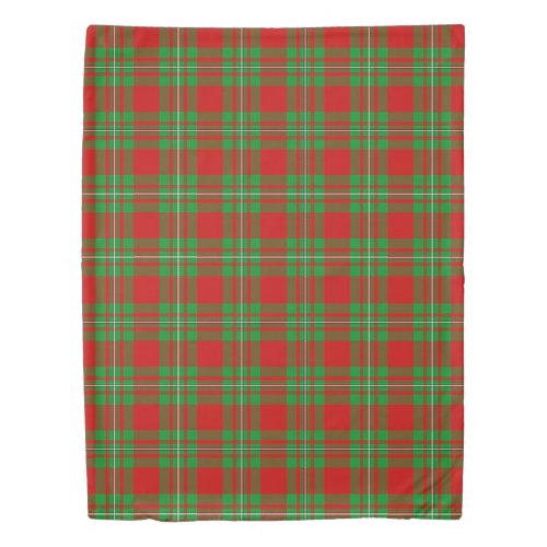 The Clan Callander Tartan Plaid Duvet Cover