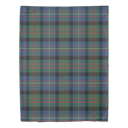 The Clan Cameron of Erracht Ancient Tartan Plaid Duvet Cover